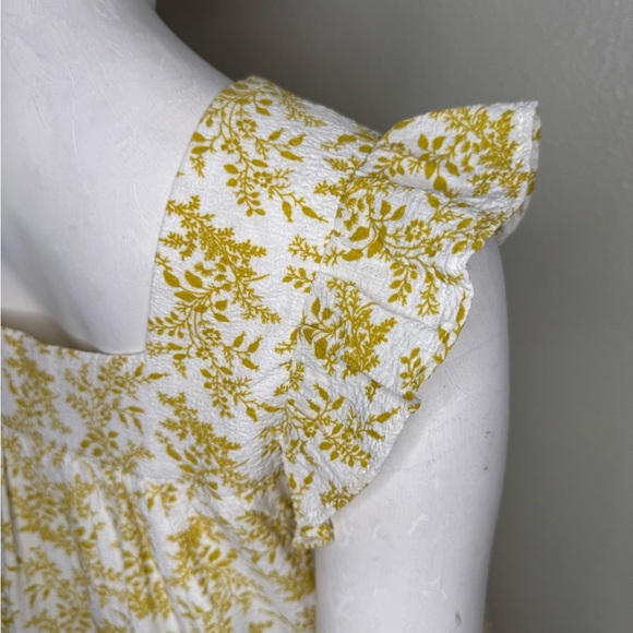 Ces Femme Dress Size Medium In Yellow Floral.  #94 - Picture 9 of 11